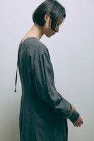 Volume Sleeve Soft Flare Dress