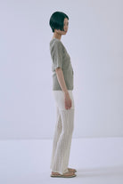 Cut Lace Soft Flare Pants & Layered Skirt Set