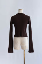 Fitted Rib Skipper Cardigan