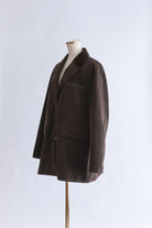 Vintage Suede Oversized Jacket ダークブラウン