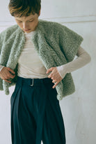 Short Sleeve Fur Jacket