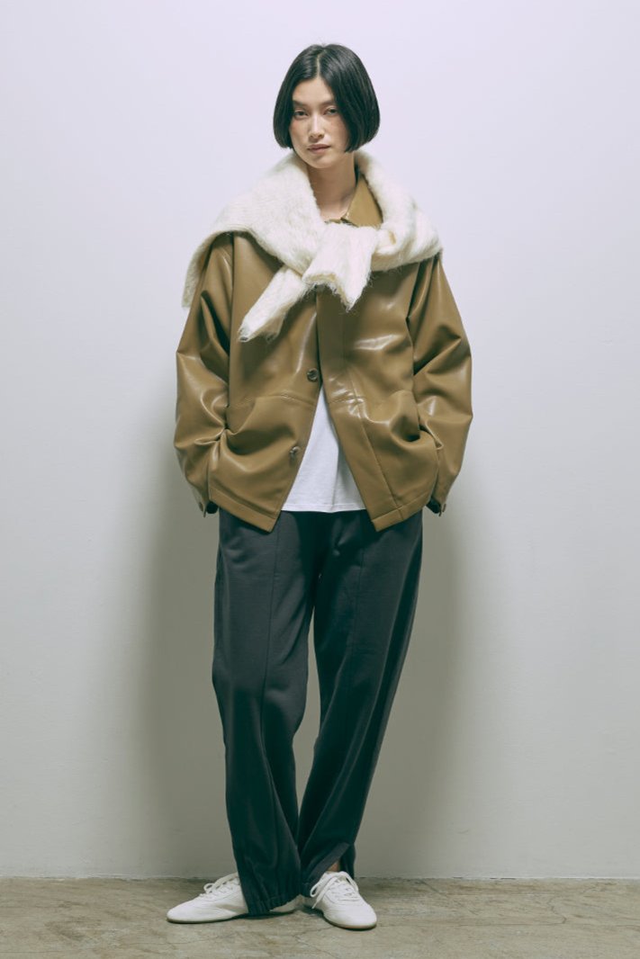 Faux Leather Over Jacket