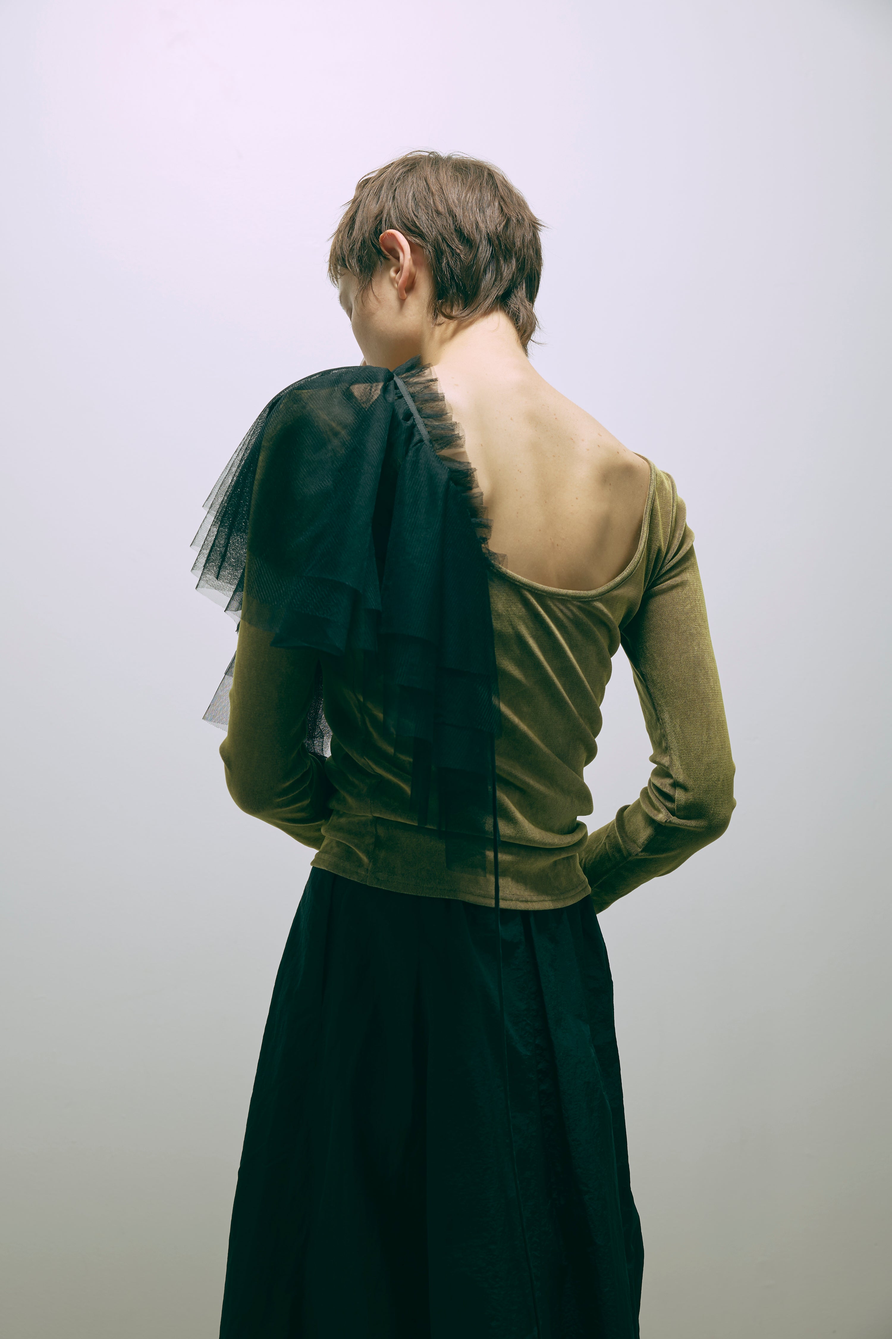 Multiway Tulle Collar ブラック