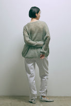【Set Up】Slit Sweat Pants