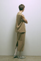 【Set Up】Faux Suede Gilet