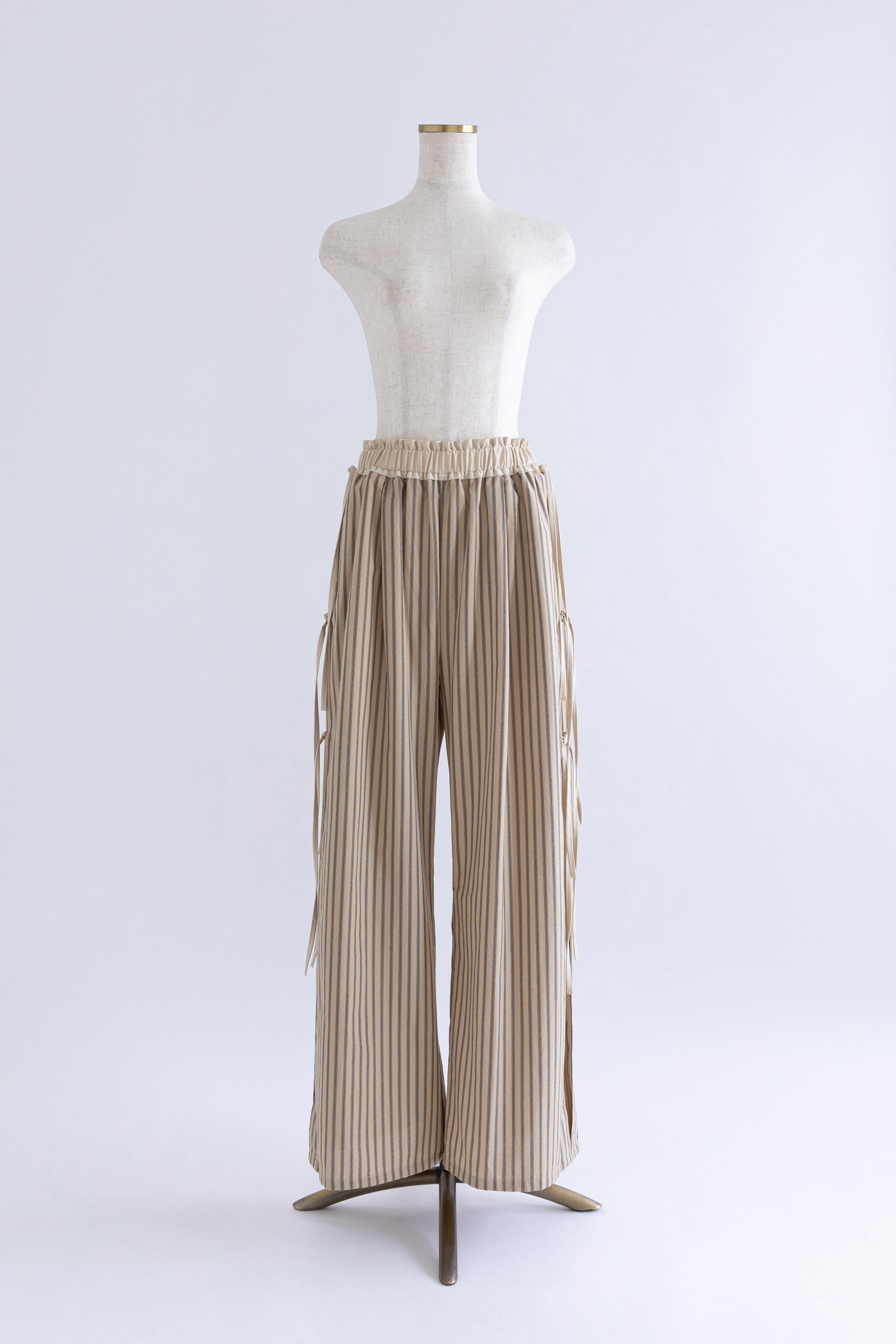 ストライプパンツ レディース Side Ribbon Stripe Pants | EN NEUME ストライプパンツ レディース Side Ribbon Stripe Pants | EN NEUME
