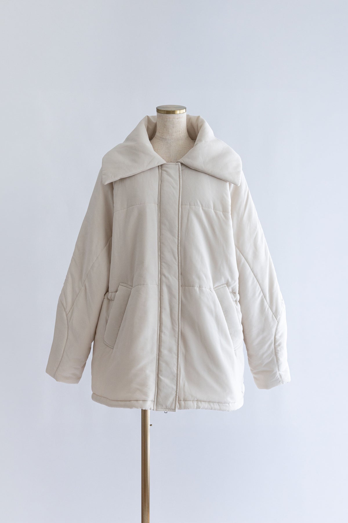 Dolman Sleeve Padded Jacket アイボリー