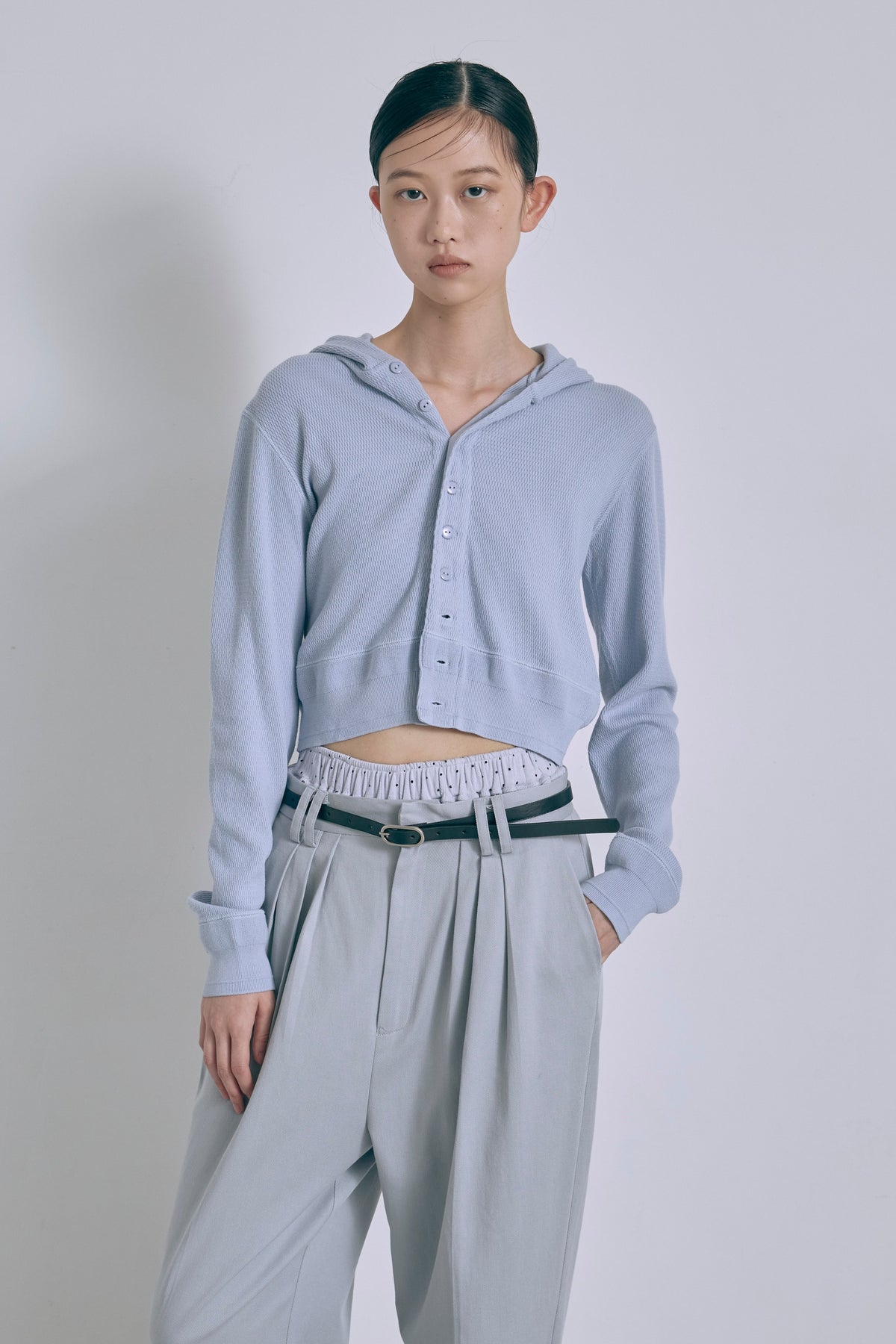 【FAITH】Thermal Cardigan ブルー