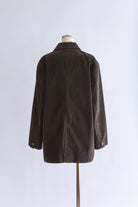 Vintage Suede Oversized Jacket ダークブラウン