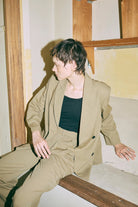 【Set Up】Semi-Wide Trousers