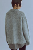 Brashed Shaggy Cardigan