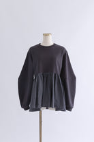 Bonding Peplum Top チャコールグレー