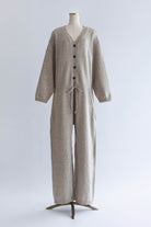 Soft Wool Jumpsuit ベージュ