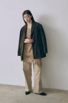 Wide Tuck Pants