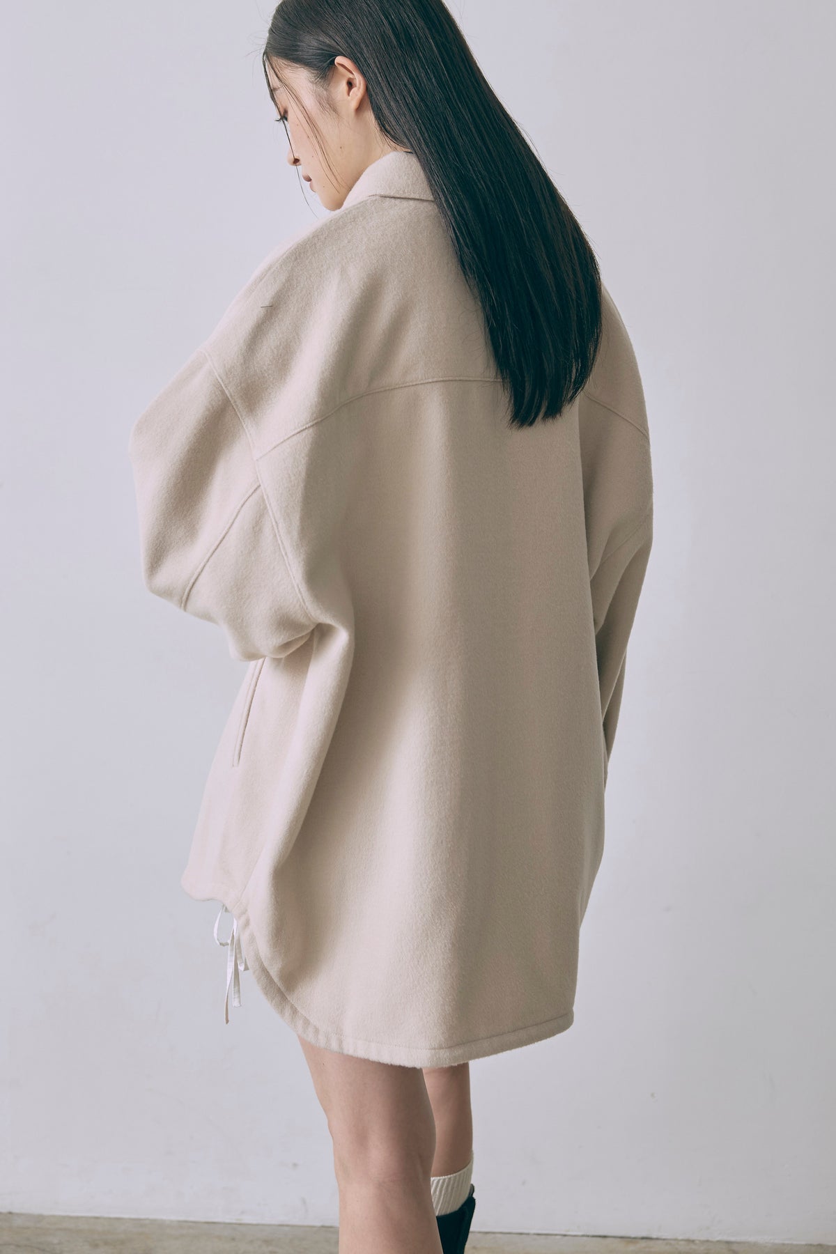 Wool Blend Over Shirt Jacket