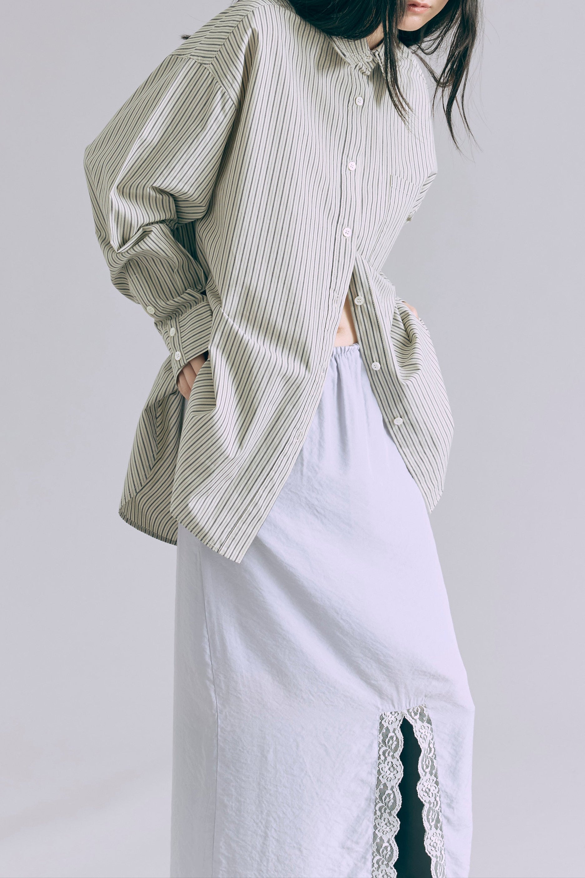 Vintage Stripe Double Collar Over Shirts – EN NEUME