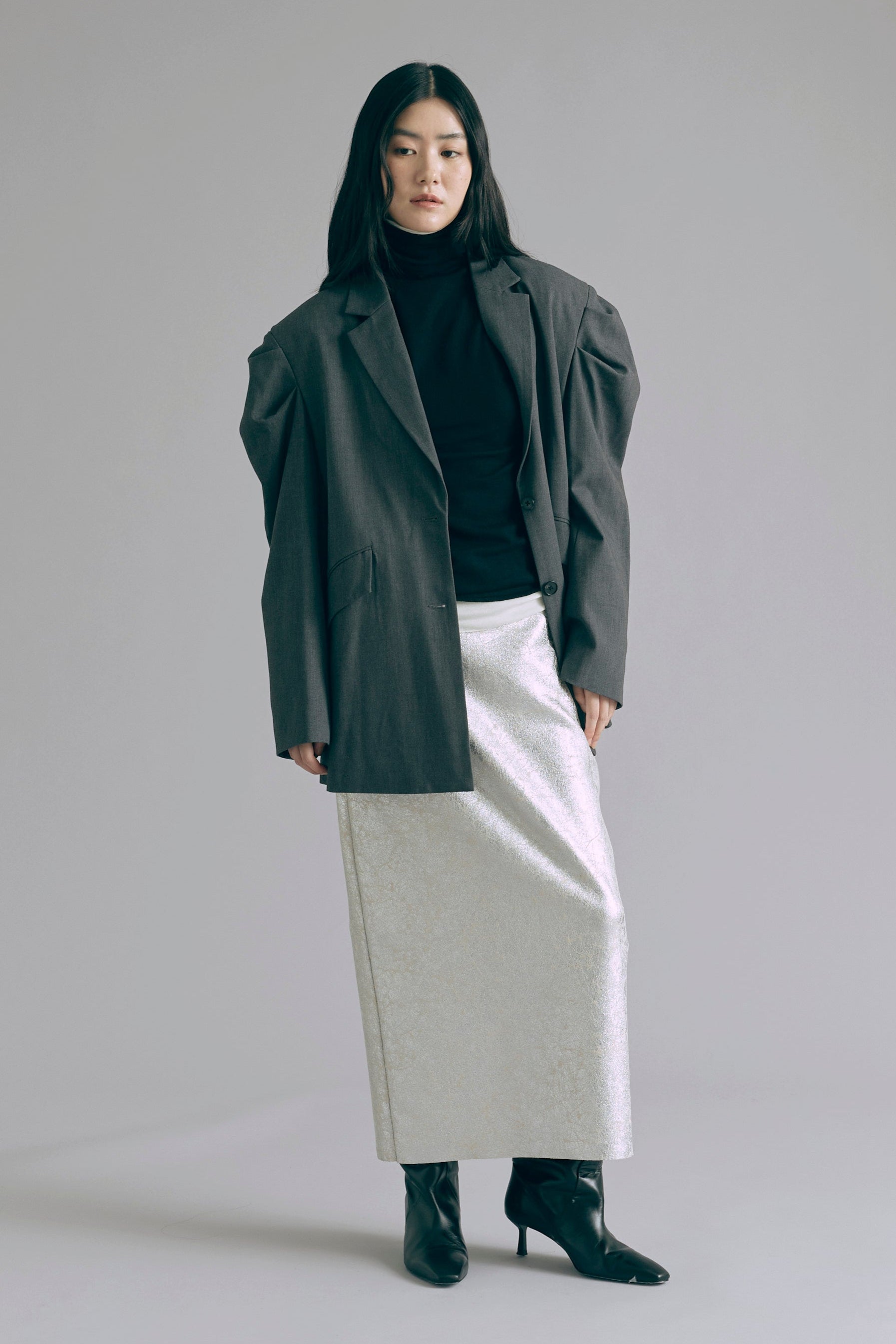 着用カラー:ブラック  モデル身長:165㎝