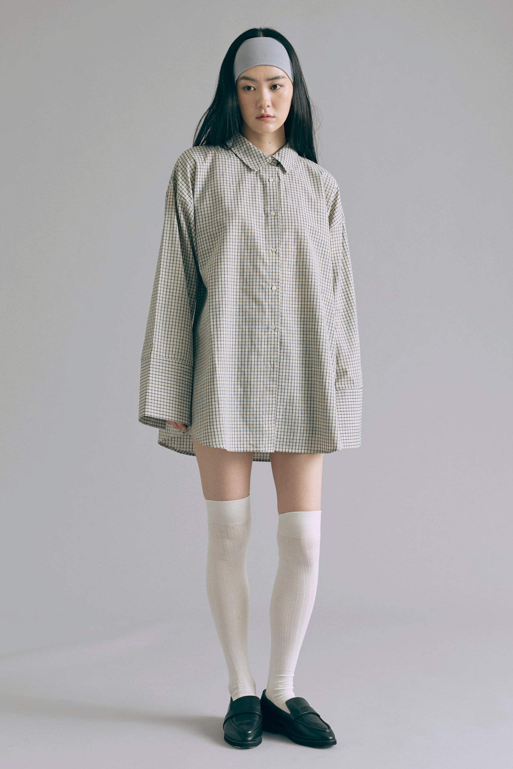 着用カラー:アイボリー  モデル身長:165㎝