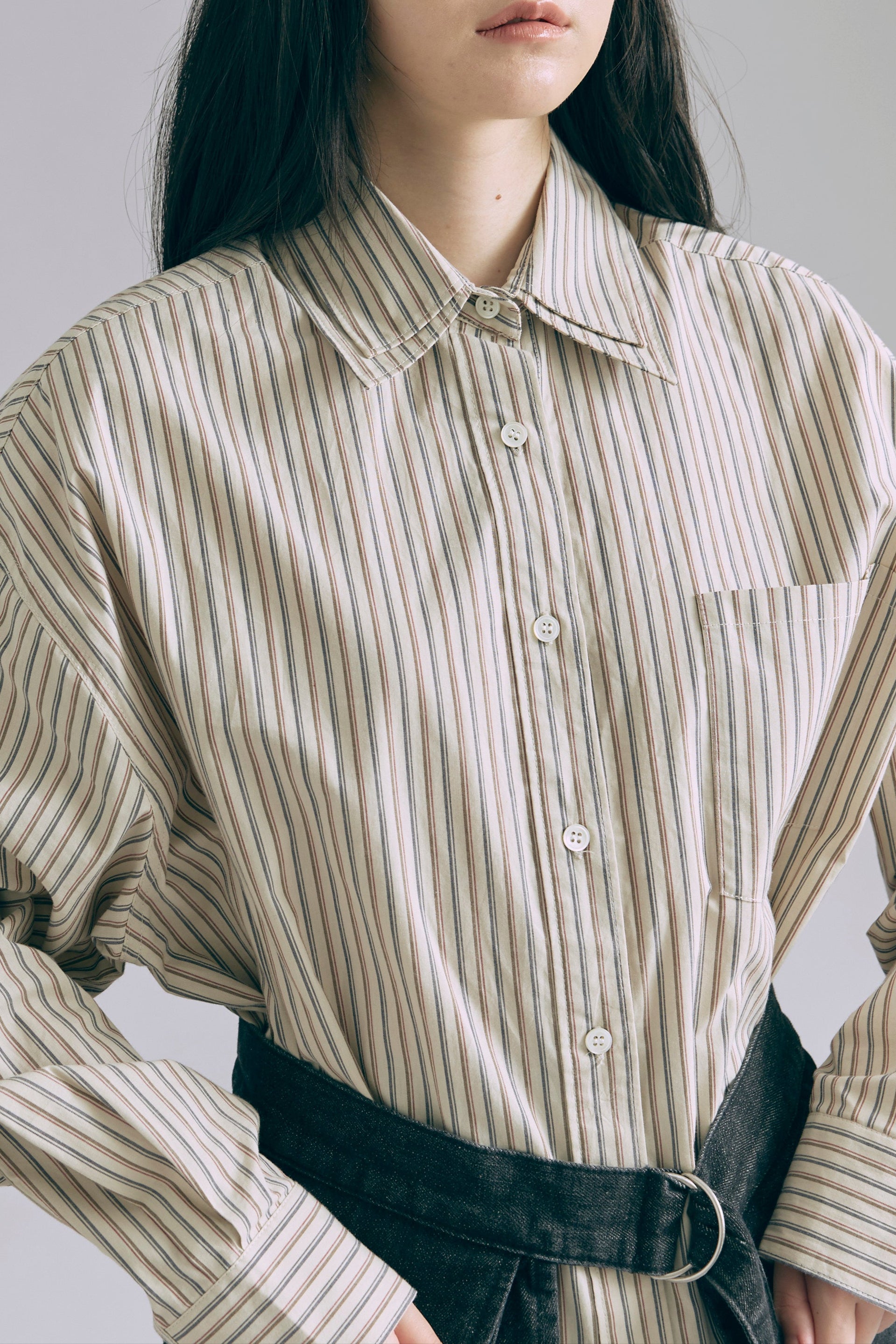 Vintage Stripe Double Collar Over Shirts – EN NEUME