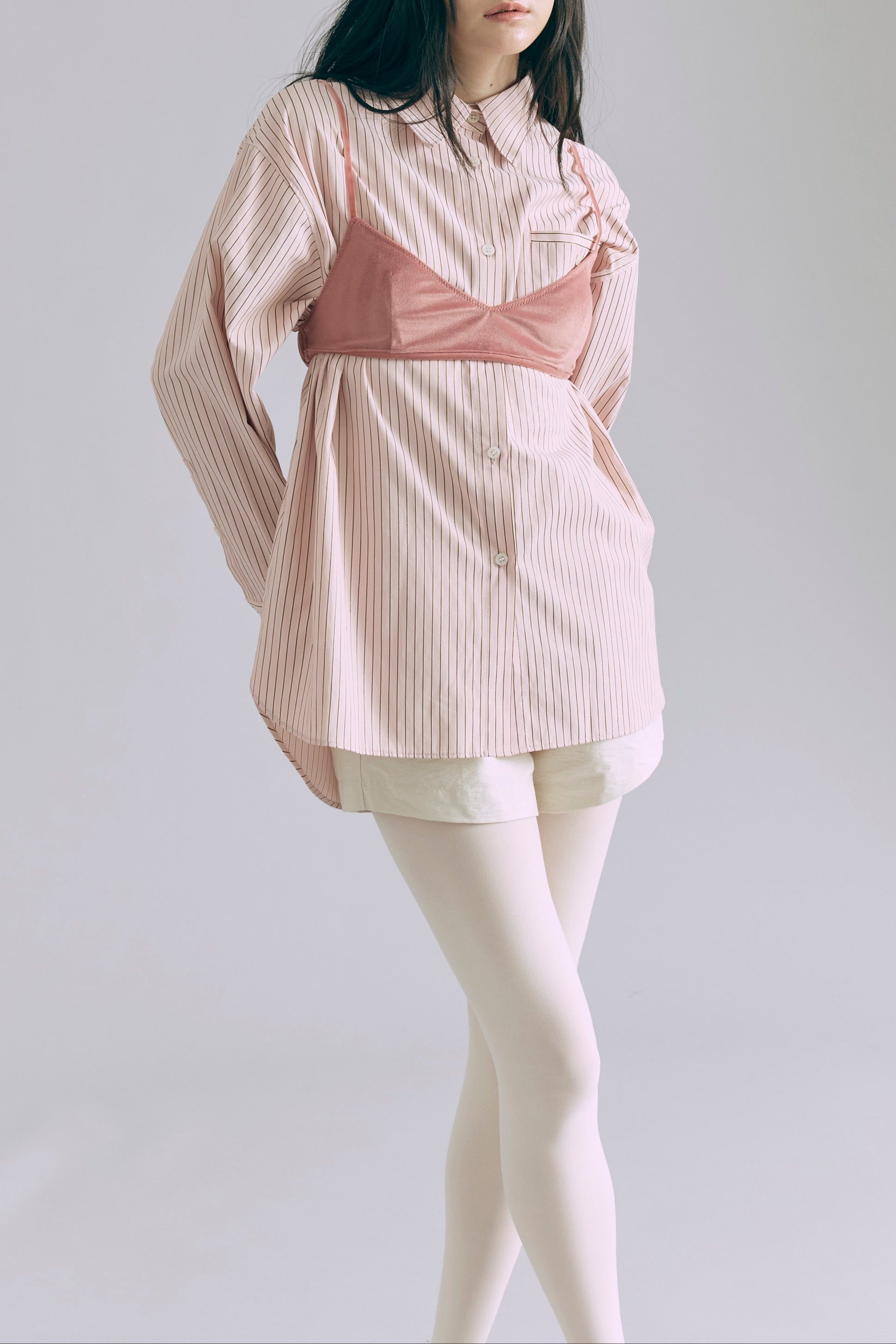 着用カラー:アイボリー　着用サイズ:1　モデル身長:165cm