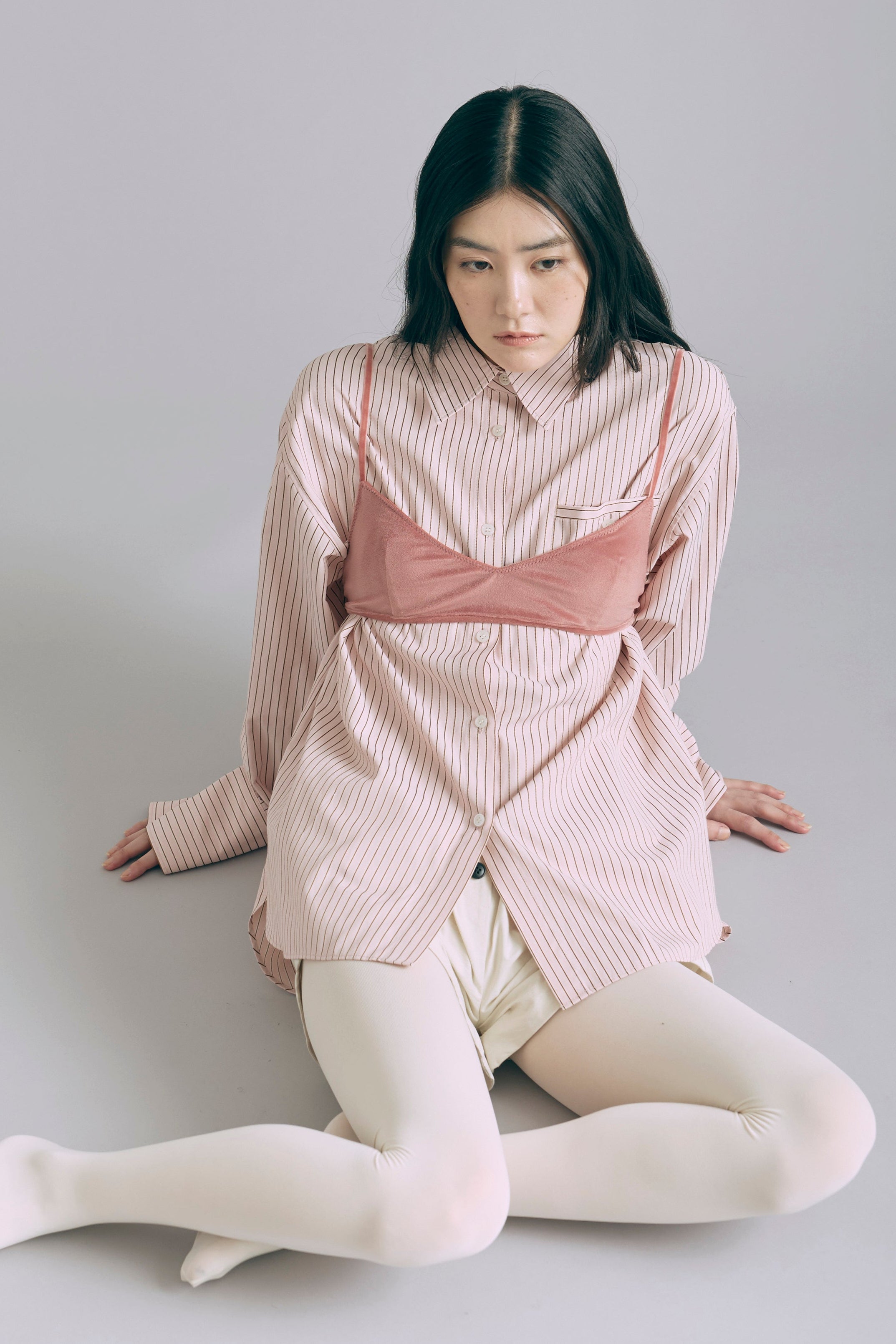 着用カラー:ピンク　モデル身長:165cm
