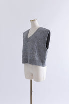 Sequin Jacquard Knit Vest