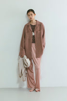 Silk-Like Oversized Shirt