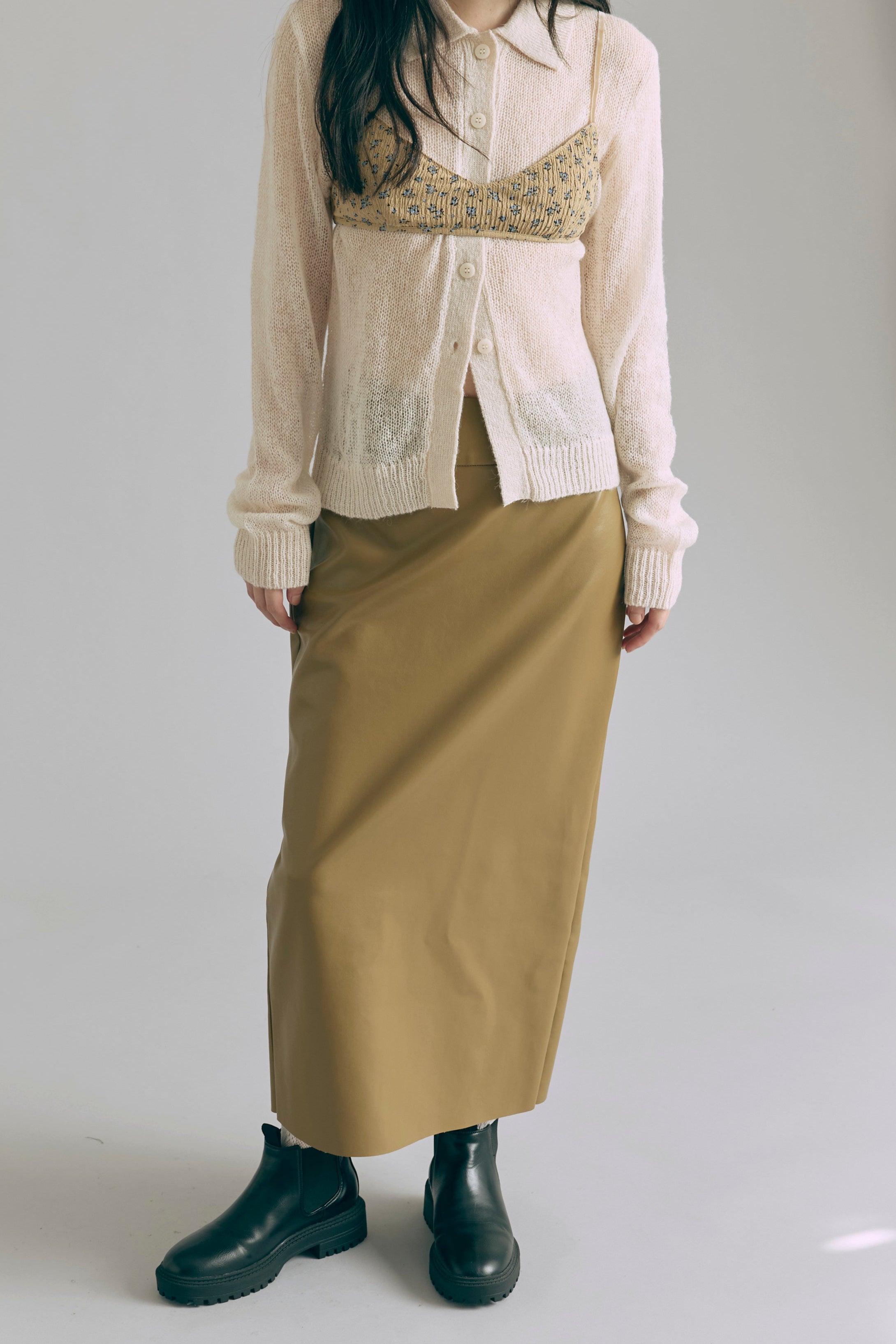 Faux Leather Skirt – EN NEUME