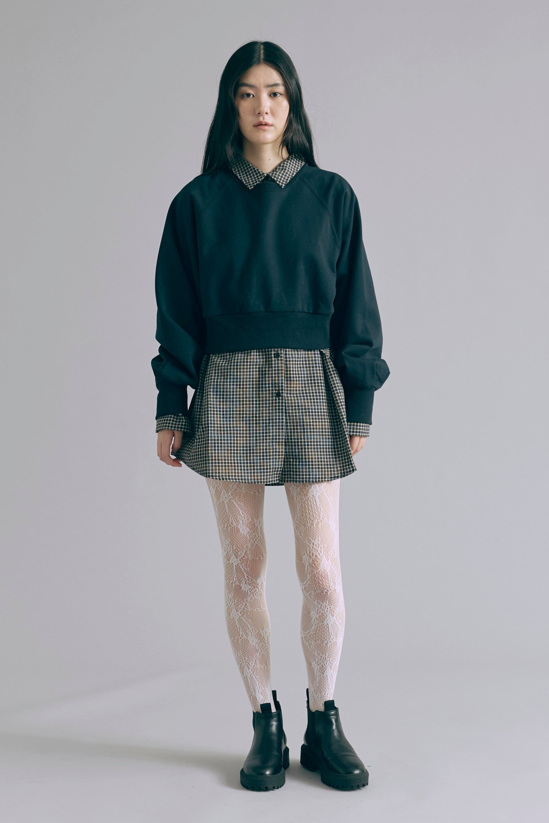 着用カラー:ブラック  モデル身長:165㎝
