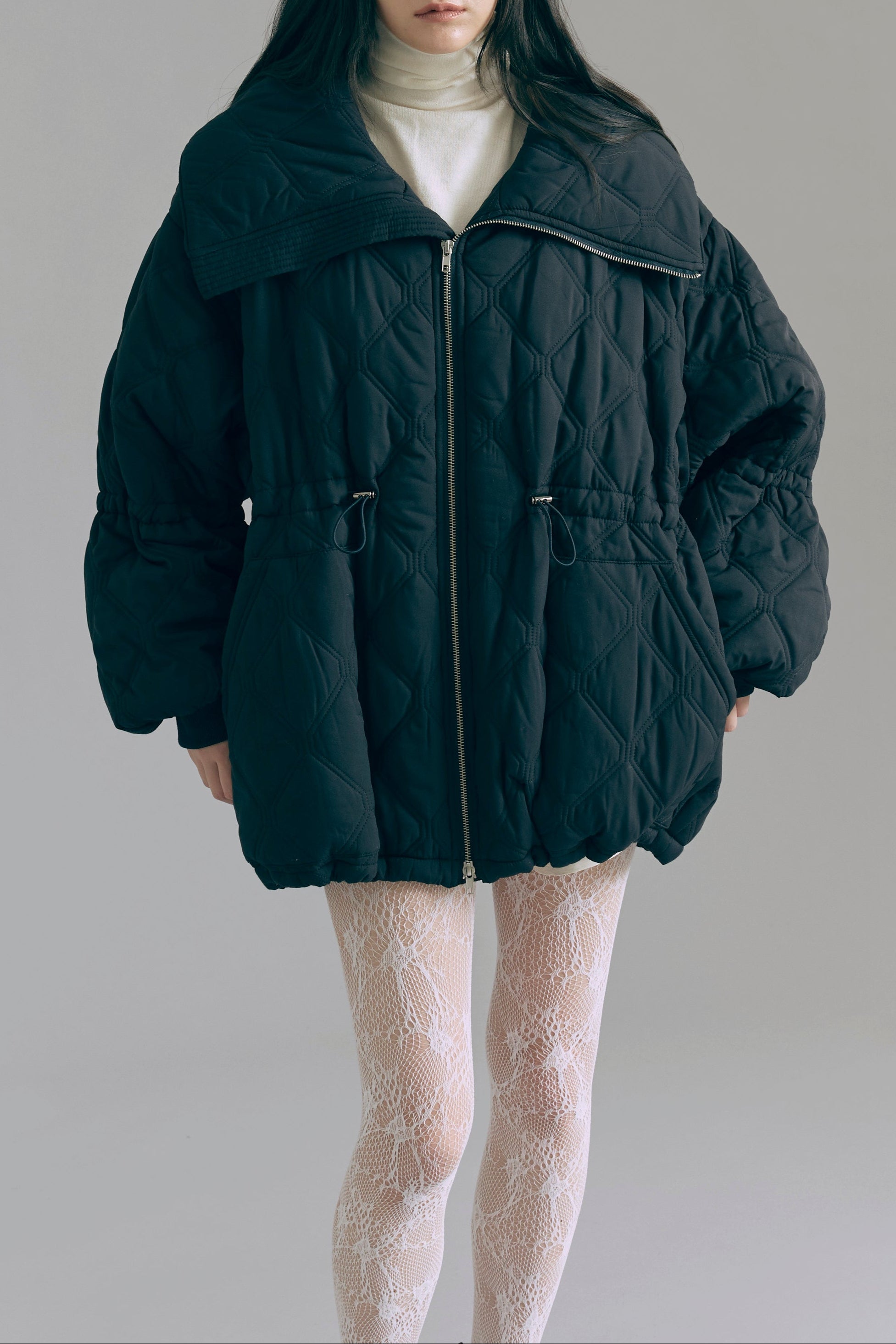 Big Collar Quilted Jacket – EN NEUME
