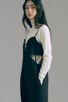 着用カラー:アイボリー  モデル身長:165㎝