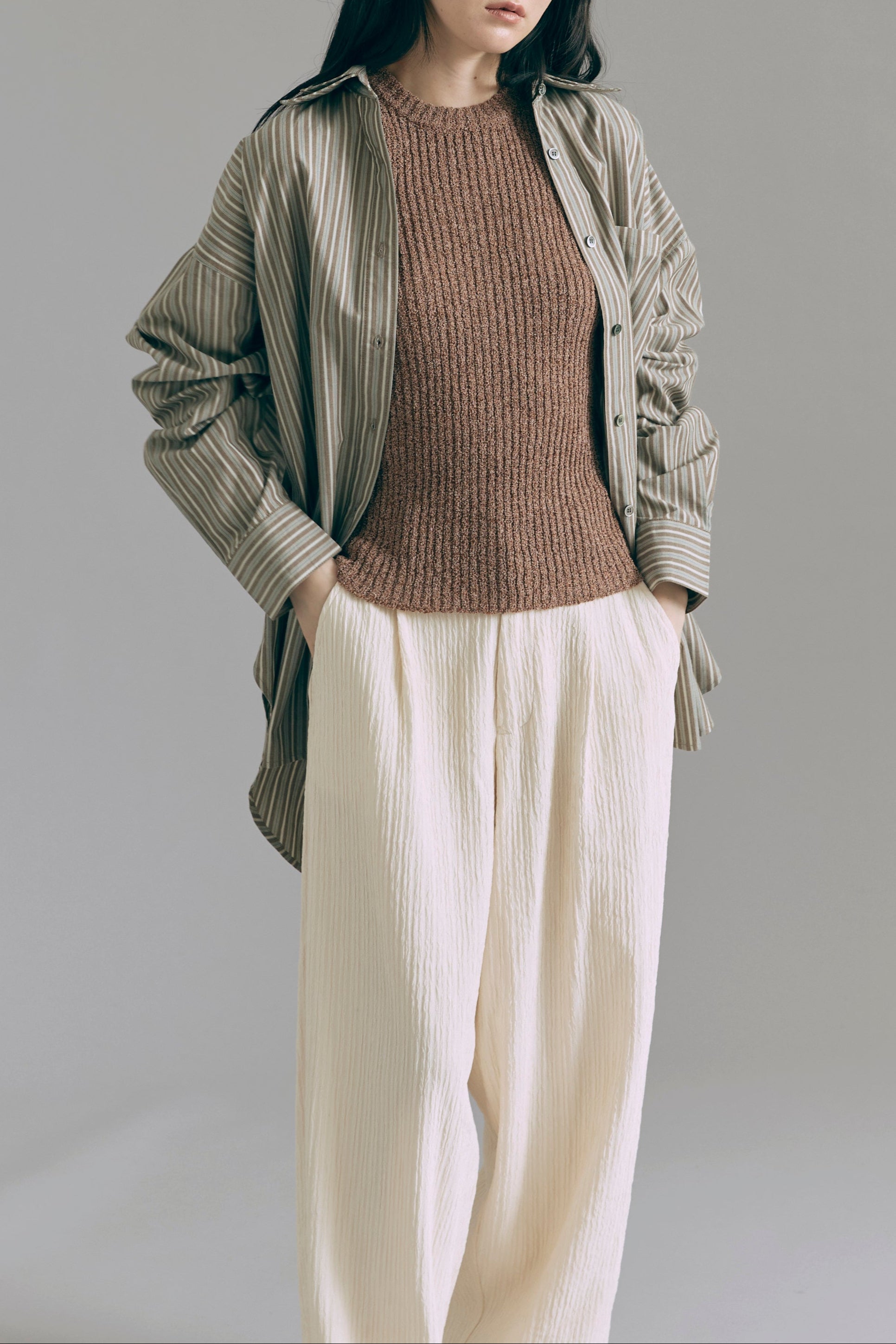 Vintage Stripe Double Collar Over Shirts – EN NEUME