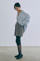 Alpaca-Touch Knit Mini Skirt