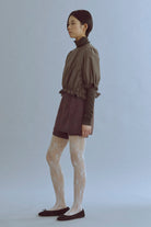 Alpaca-Touch Knit Mini Skirt