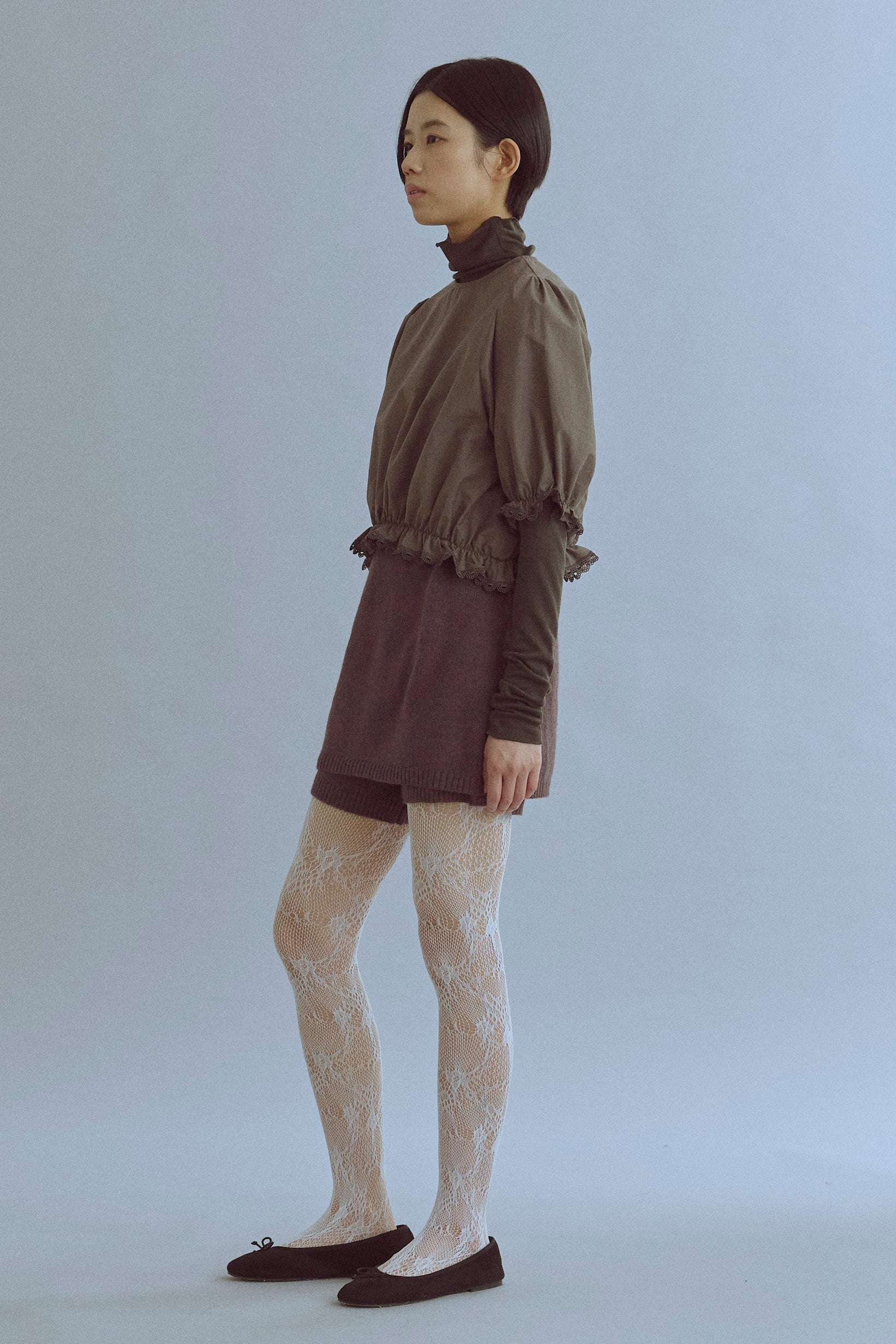 Alpaca-Touch Knit Mini Skirt