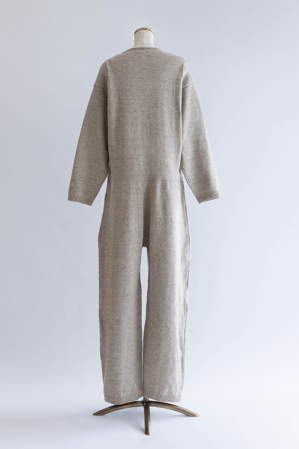 Soft Wool Jumpsuit ベージュ