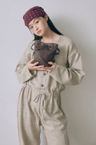Light Leather Mini Tube 2Way Bag
