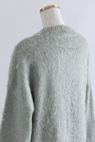 Brashed Shaggy Cardigan
