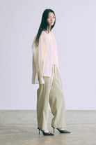 Long Cuff Sheer Blouse