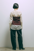 Long Cuff Sheer Blouse