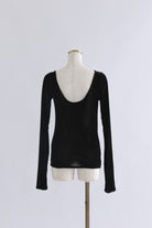 Flocked Tulle Back Open Top