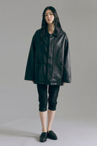 Faux Leather Over Jacket