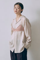 Silk-Like Oversized Shirt