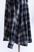 Layered Stole Flannel Shirt ネイビー