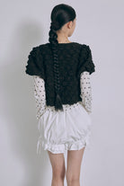 Puff Smocked Short Blouse