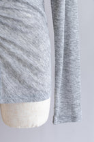 Soft Sheer Gathered Cardigan 杢グレー