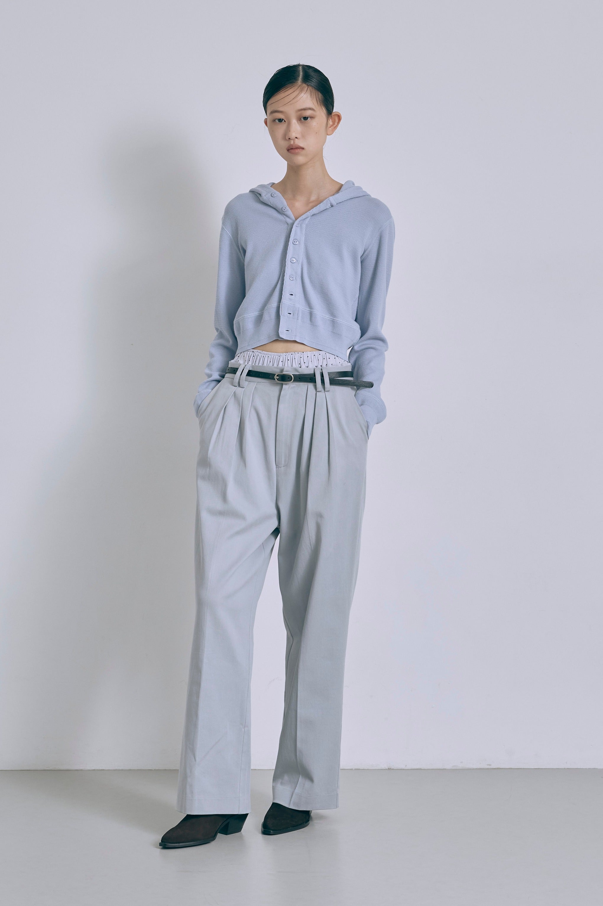 Wide Tuck Pants
