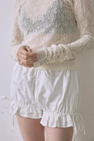 Mesh Lace Open Back Top