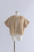 Short Sleeve Fur Jacket