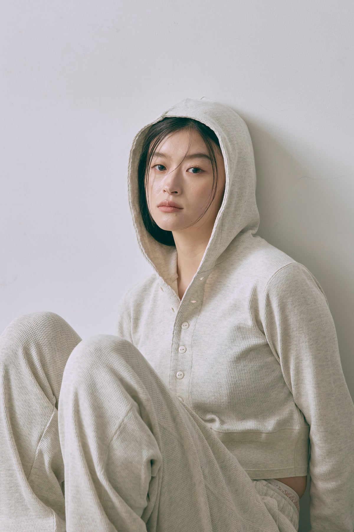 【FAITH】Thermal Cardigan オートミール